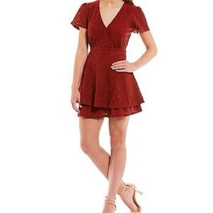 Honey and Rosie Short Sleeve Waist Tie Double Hem Dress Size 1